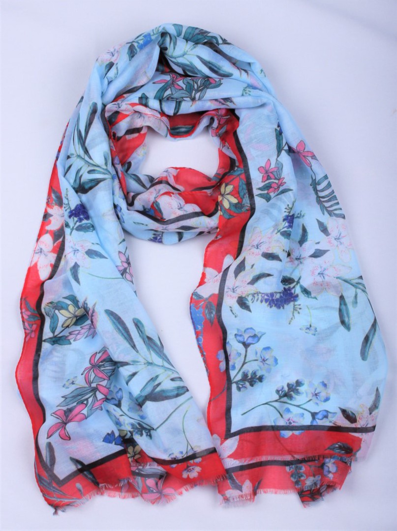 Alice & Lily printed scarf blue Style : SC/4805BLU image 0